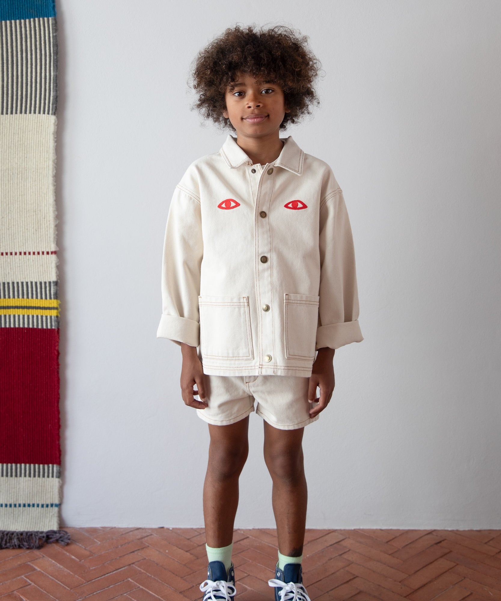 Ecru Denim Jacket - Saudade Collection