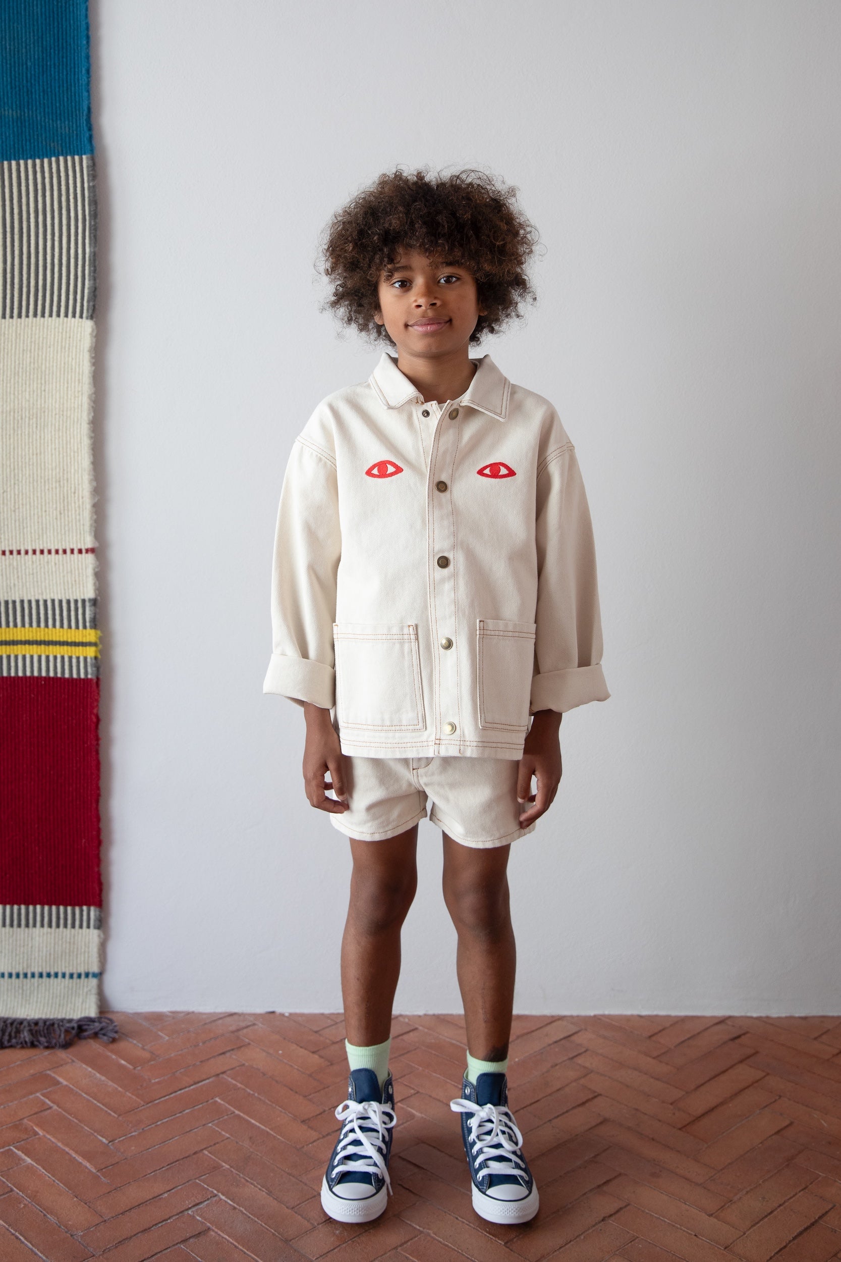 Ecru Denim Jacket - Saudade Collection