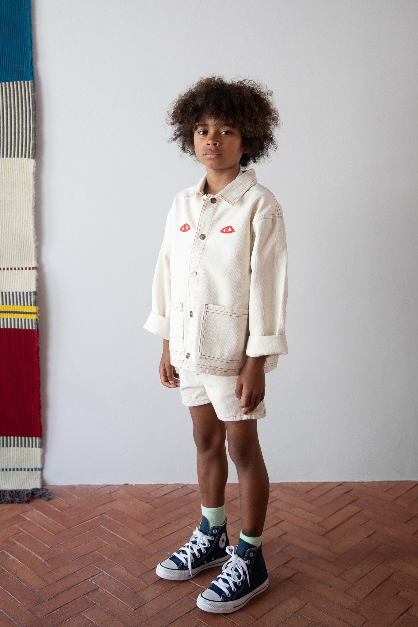 Ecru Denim Jacket - Saudade Collection