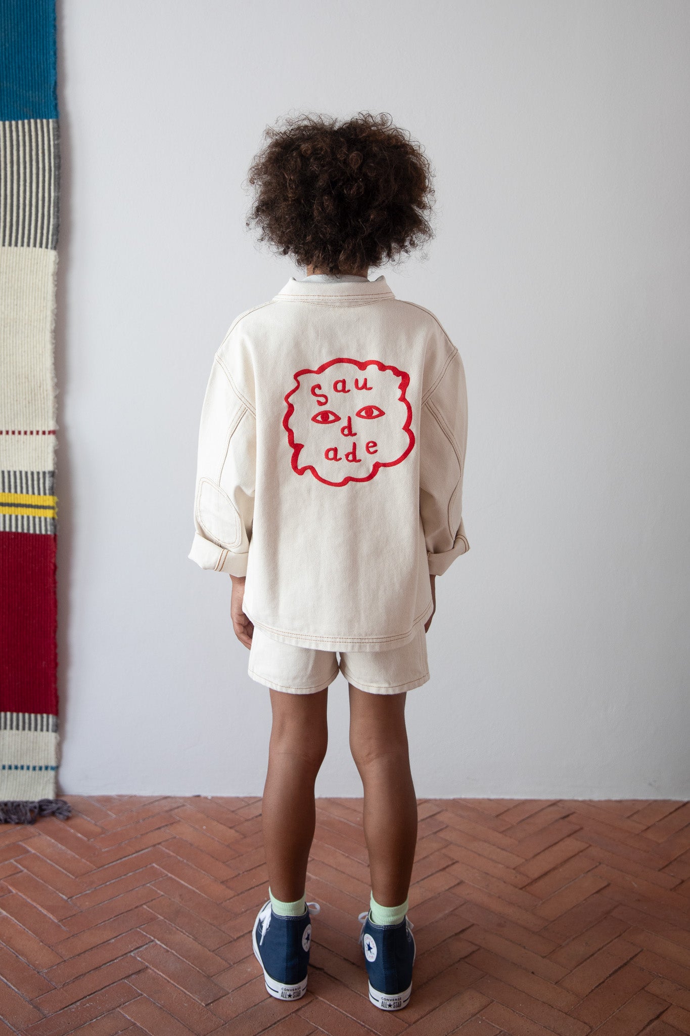 Ecru Denim Jacket - Saudade Collection