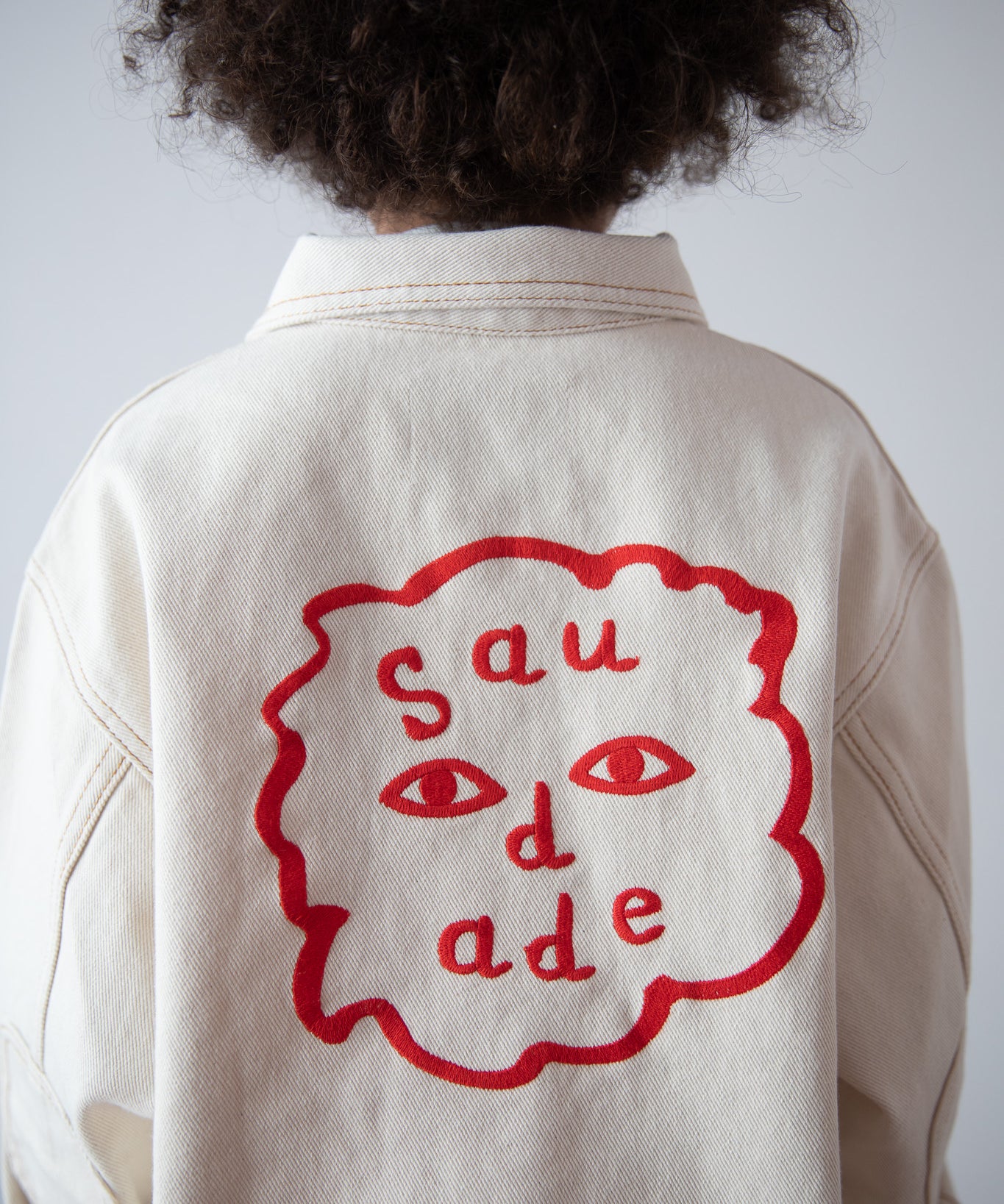 Ecru Denim Jacket - Saudade Collection