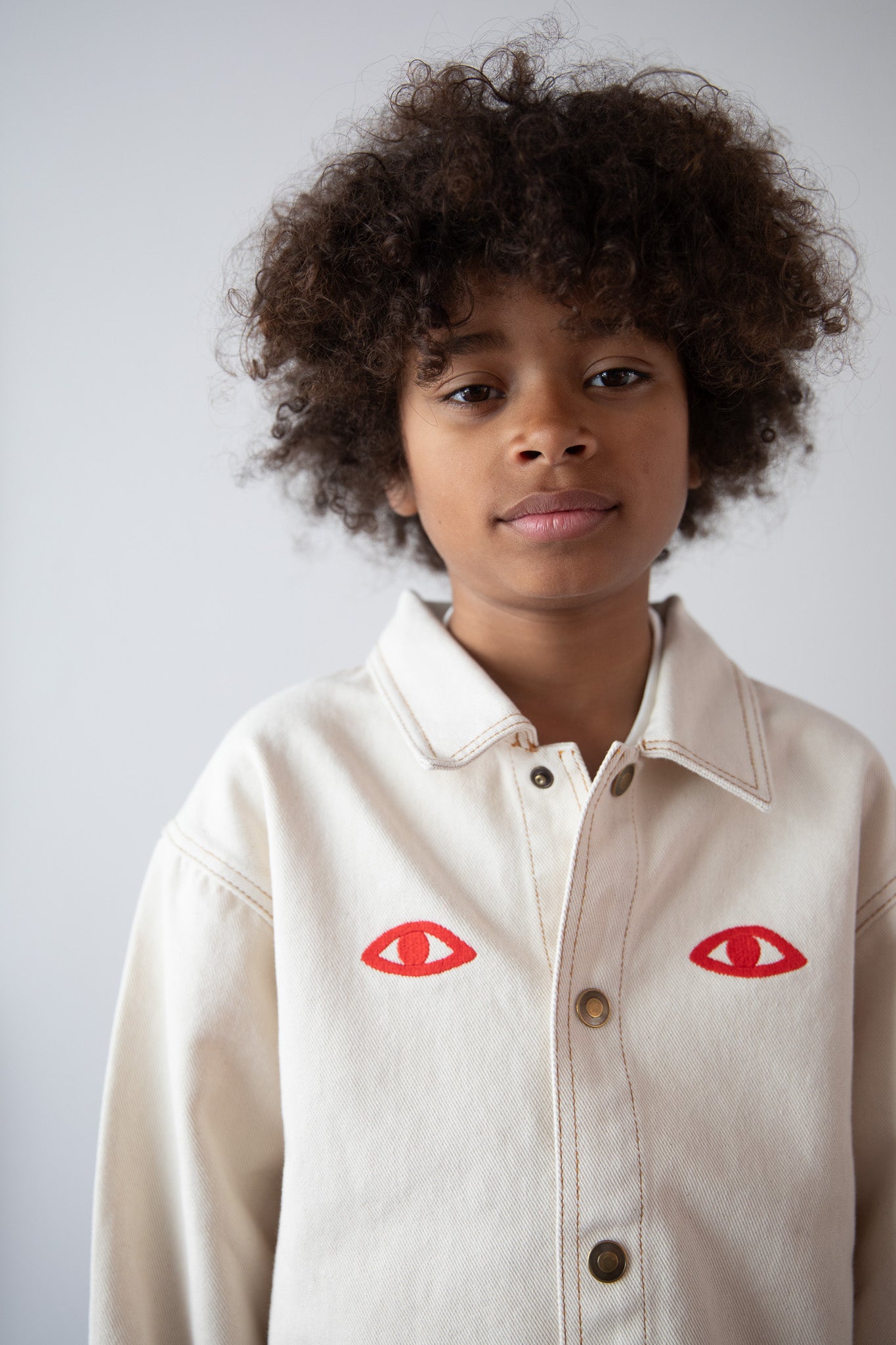Ecru Denim Jacket - Saudade Collection