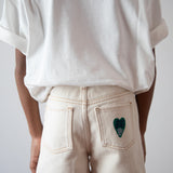 Short en denim écru - Collection intemporelle