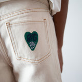 Short en denim écru - Collection intemporelle