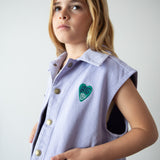 Veste sans manches en Denim - Lila
