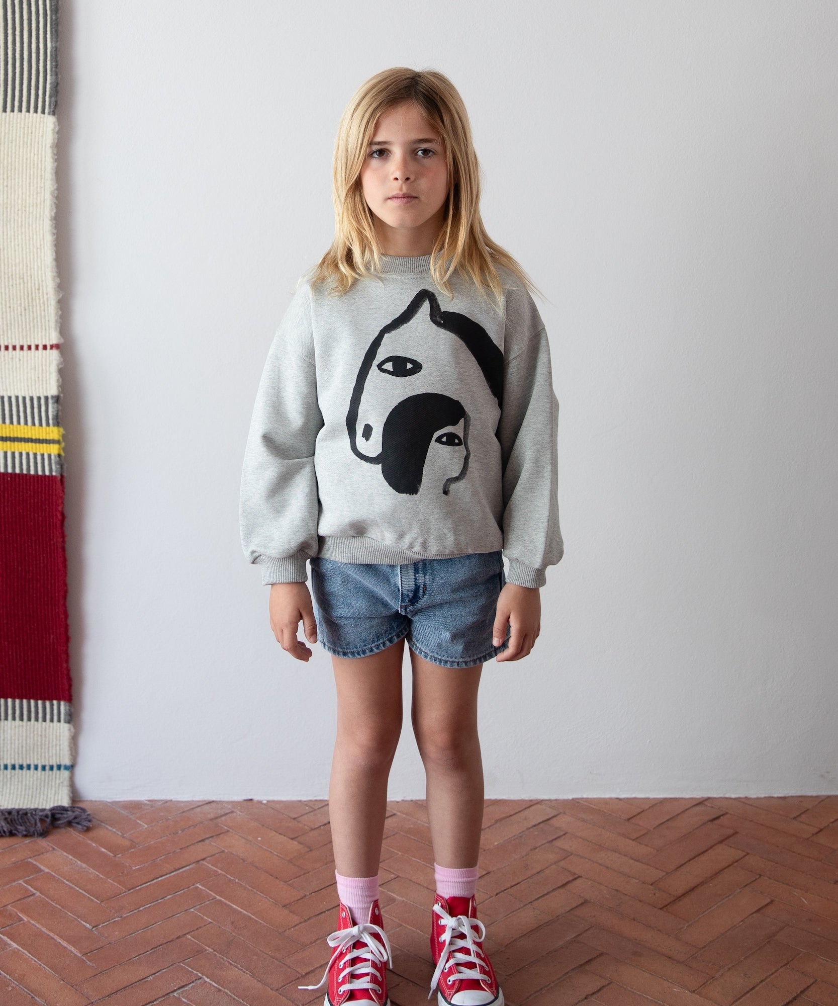 Grey Horse Sweatshirt - Saudade Collection