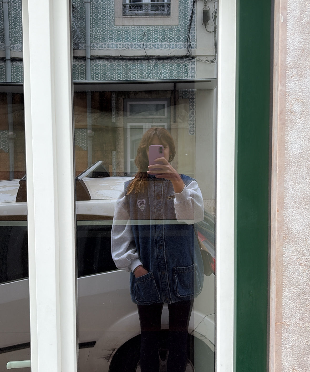 Blue Denim Sleeveless Padded Jacket