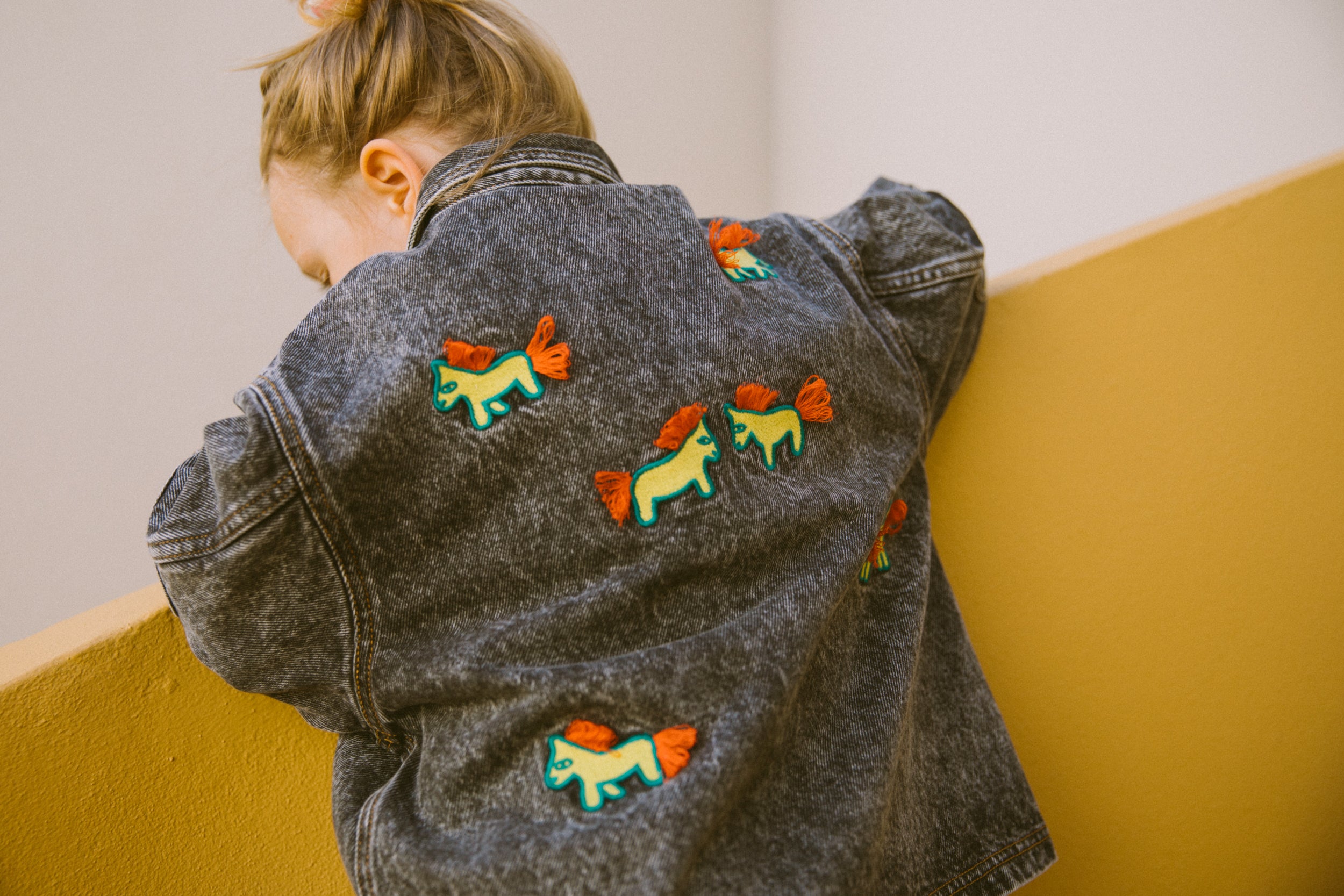 Grey Denim Jacket - Saudade Collection